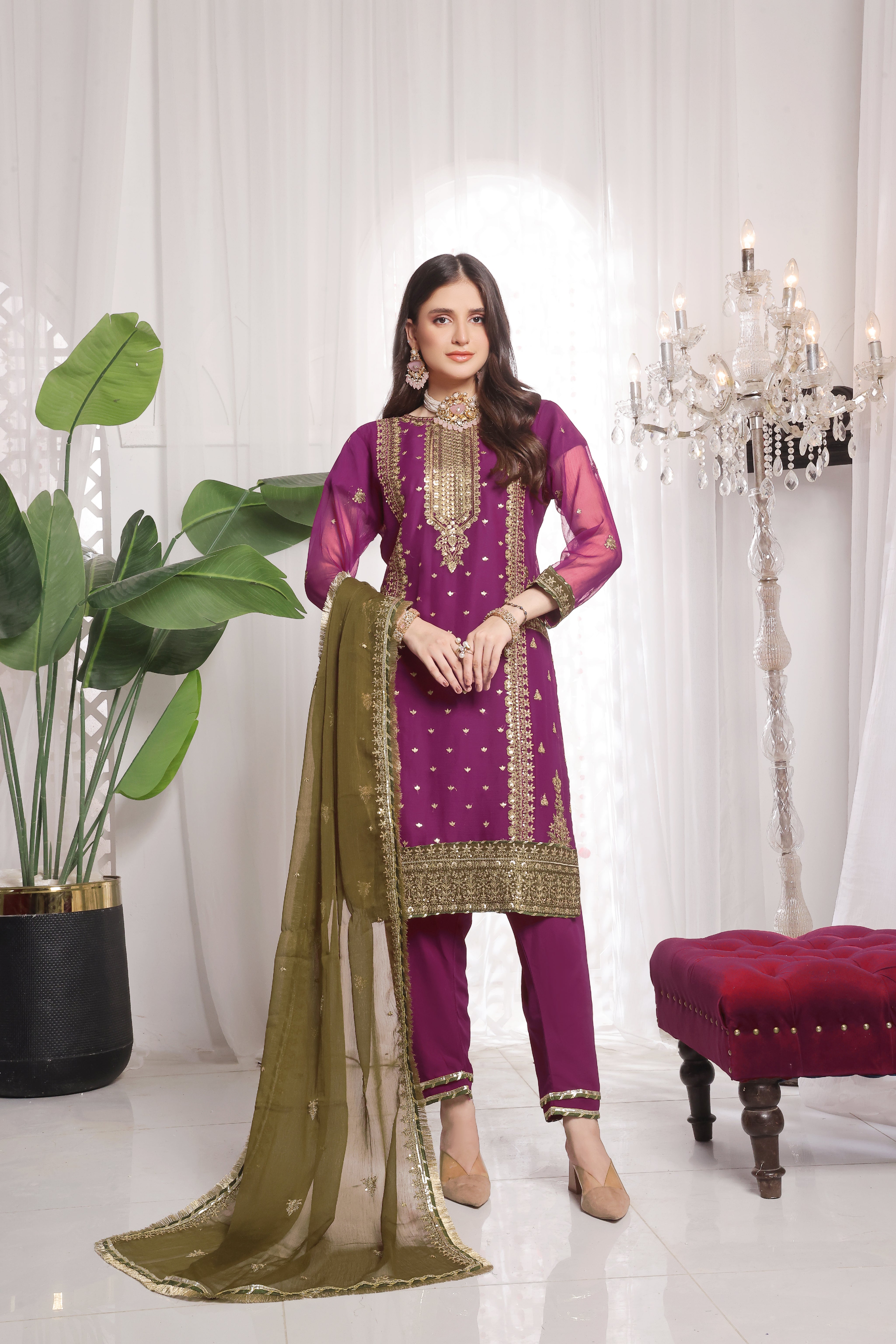 3 Piece Stitched - Janaan