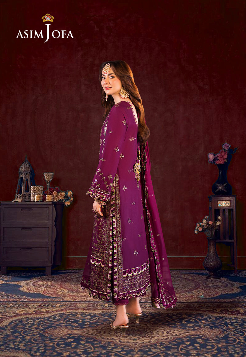3 Piece Stitched - Luxury Embroidered Chiffon | AsimJofa