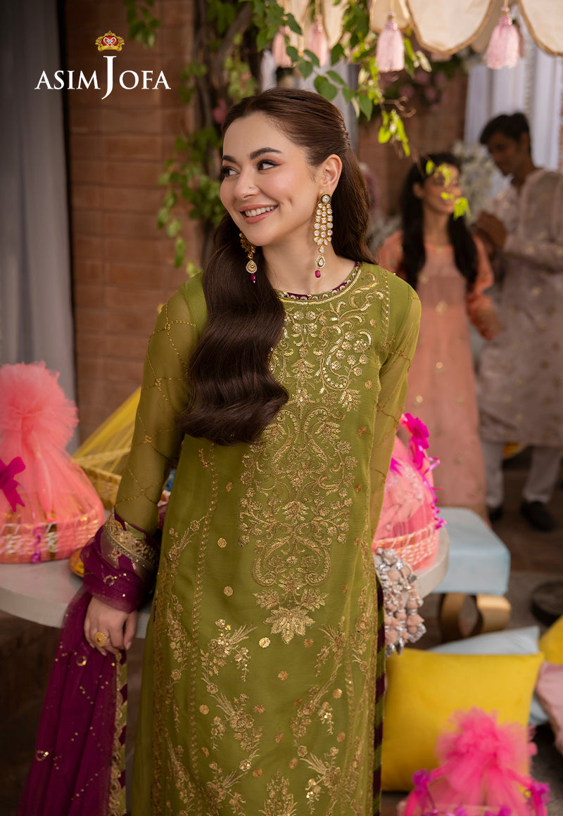 3 Piece Stitched - Luxury Embroidered Chiffon | AsimJofa