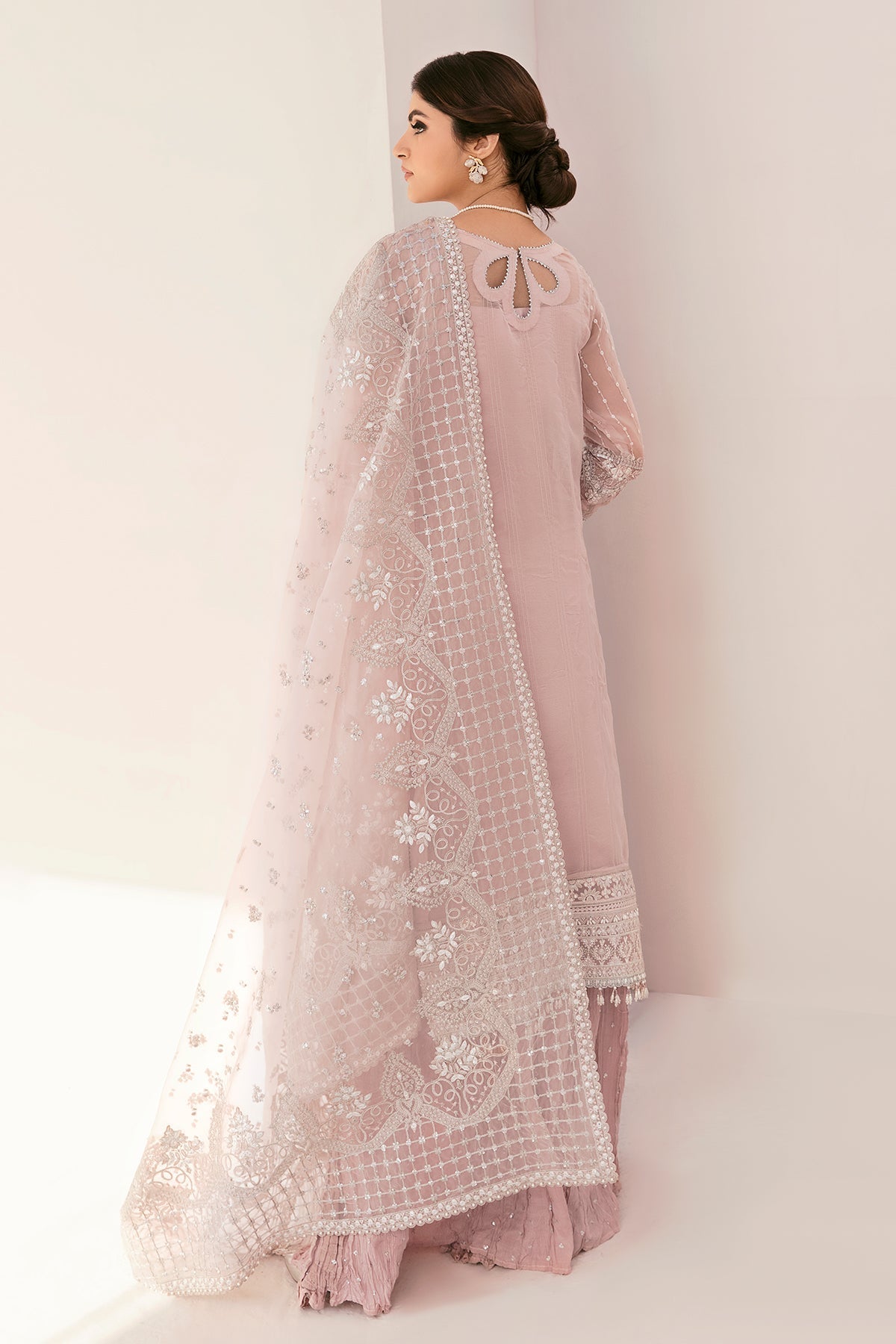 Embroidered Chiffon By Baroque - STITCHED
