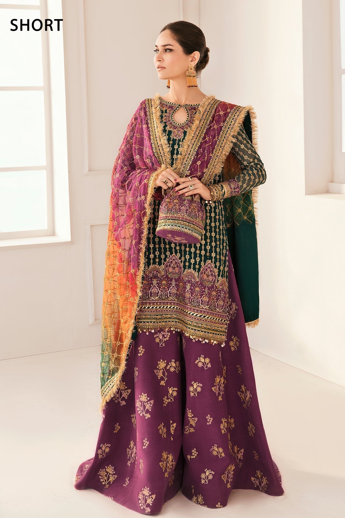 Embroidered Chiffon By Baroque - STITCHED