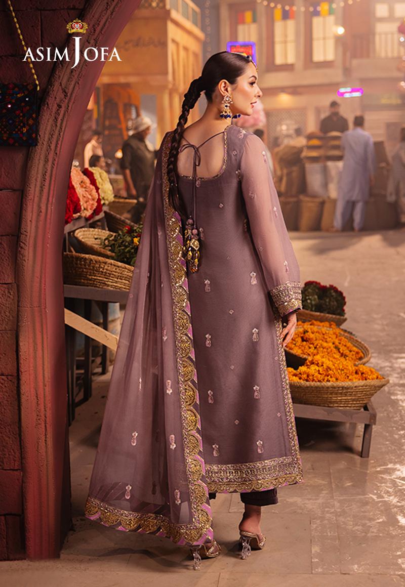3 Piece Stitched - Luxury Embroidered Chiffon | AsimJofa